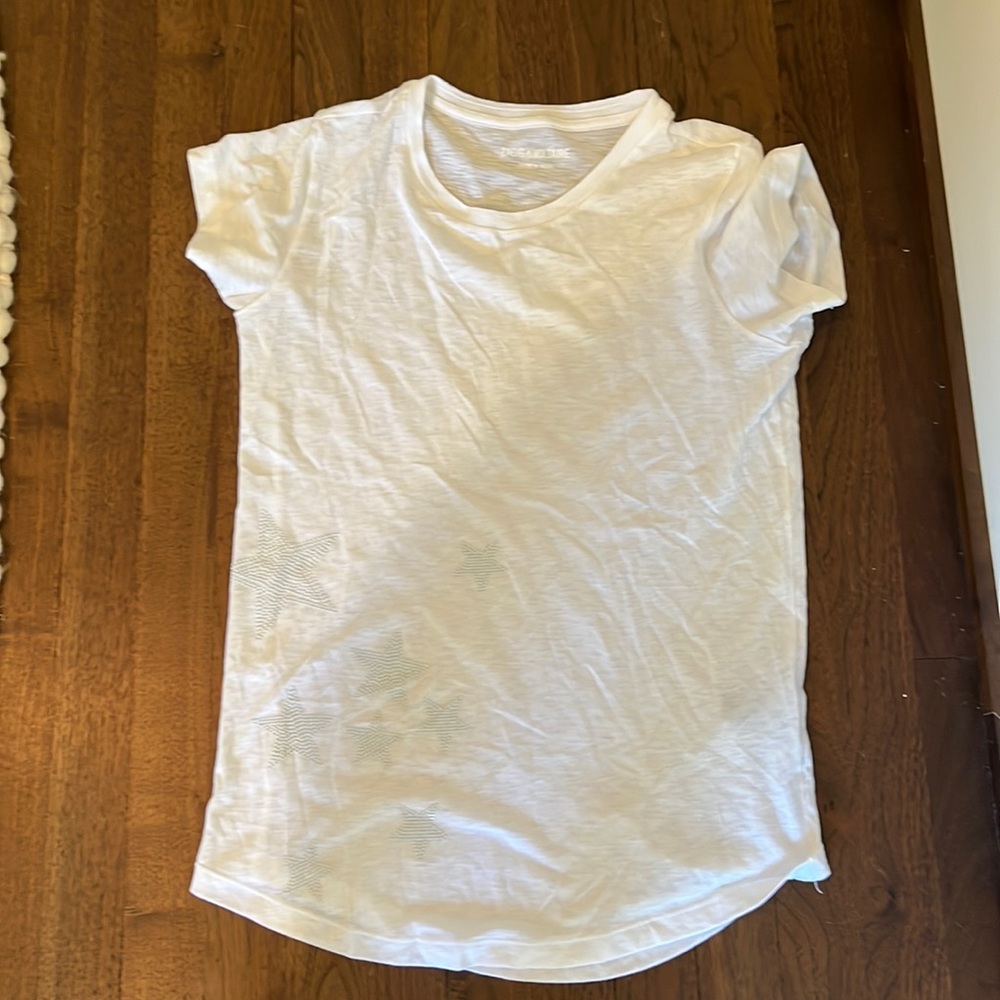Zadig & Voltaire white star tee size medium